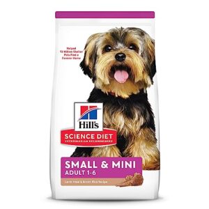 Hill's Science Diet Dry Dog Food, Adult, Small & Mini Breed Dogs, Lamb Meal & Brown Rice, 15.5 lb. Bag
