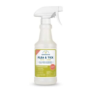 Wondercide - Flea, Tick & Mosquito Spray for Dogs, Cats, and Home - Flea and Tick Killer, Control, Prevention, Treatment - with Natural Essential Oils - Pet and Family Safe - Lemongrass 16 oz