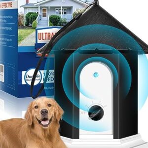 Anti Barking Device, Upgraded 50ft Dog Barking Control Devices with 3 Adjustable Level, Ultrasonic Dog Bark Deterrent Pet Behavior Training Tool Bark Box for Almost Dogs
