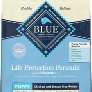 Blue Buffalo Life Protection Formula Natural Puppy Dry Dog Food, Chicken and Bro