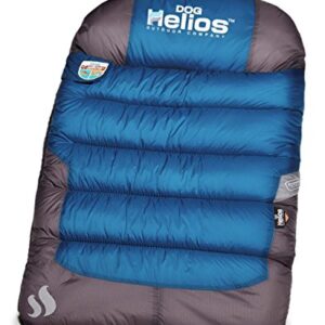 Helios Trail-Barker Multi-Surface Travel Dog Bed Featuring BlackShark Technology, One Size, Blue, Dark Grey