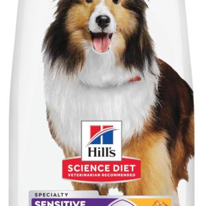 Hill’s Science Diet Adult 1-6 Sensitive Stomach & Skin Dry Dog Food, Chicken Recipe, 30 lb. Bag