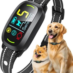 Oliry Smart AI Bark Collar for Large Medium Small Dogs, Anti Barking Device with 5 Training Modes, Exclusive Forced Bark