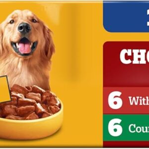 Pedigree Wet Dog Food, Choice Cuts Adult Canned Dog Food, Beef & Country Stew Multipack, 13.2 oz. Cans (12 Count, Pack o