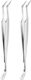 2Pcs Silver Stainless Steel Tick Tweezers Dual Tipped Tick Remover Tool First Aid Tweezers Tick Killer Tweezer for Human