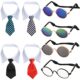 8 Pcs Tuxedos for Dogs Costume Set
