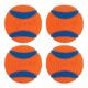 Chuckit! Ultra Ball Dog Toy, Medium (2.5 Inch Diameter) Pack of 4, for breeds 20-60 lbs