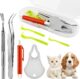 Frinovalt Tick Remover Tool Kit,Tick Tweezers Remover Tool Kit for Dogs Cats Pets,2Pcs Stainless Steel Ticks Tweezers+1