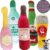 Jalousie Ultra Tough Funny Dog Squeaky Toys – Fun to Play with Fun to Watch – Dog Chew Toy Parody Dog Toy (Wine and Beer （5 Pack）