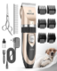 Oneisall Dog Shaver Clippers Low Noise Rechargeable Cordless Electric Quiet Hair Clippers Set for Dogs Cats Pets